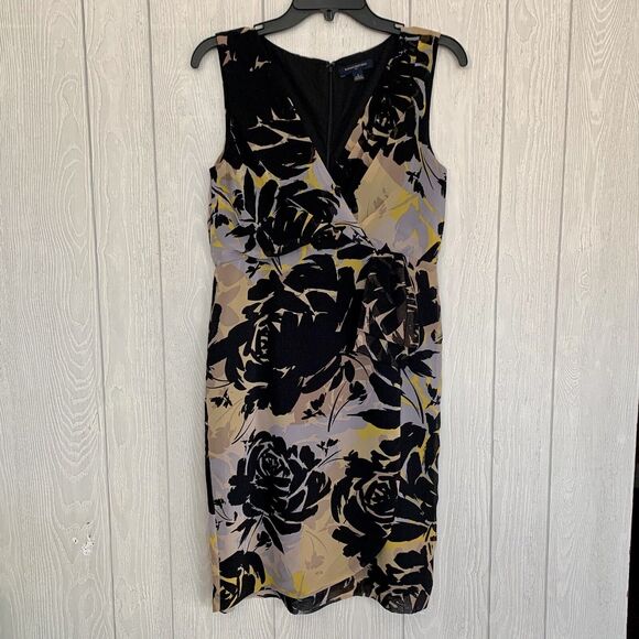 Banana Republic V-Neck Multicolor Sleeveless Dress Size 6 - Picture 2 of 6